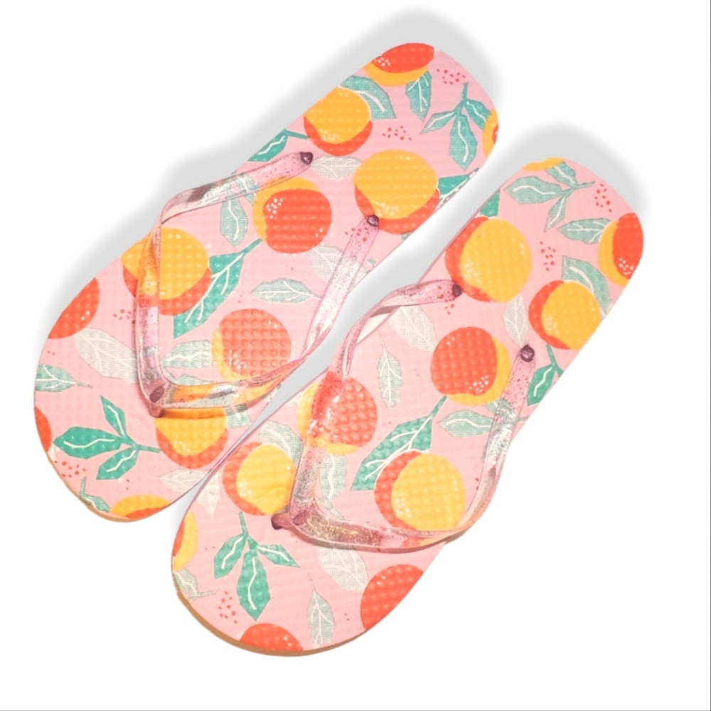 #452 New Georgia Pink Peach Summer Sandals Flip Flops Women's 9/10 9 10 Large